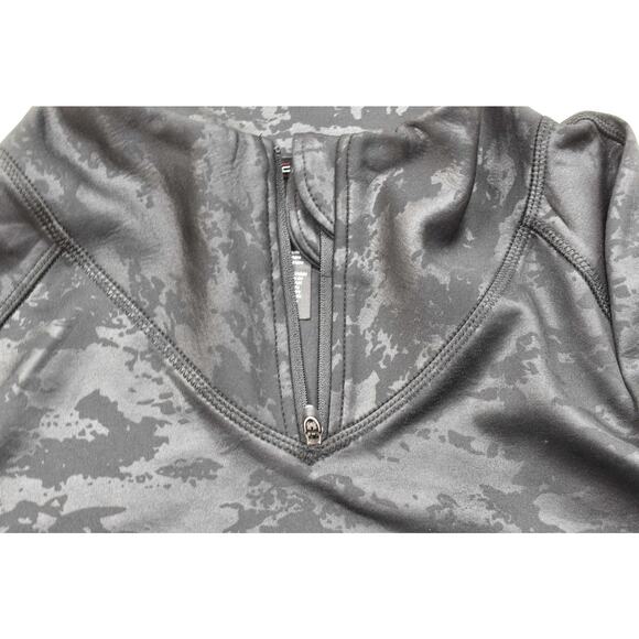 Spyder Active Black Camo 1/4 Zip Long Sleeve Pullover Regular Size S Polyester - Picture 8 of 8